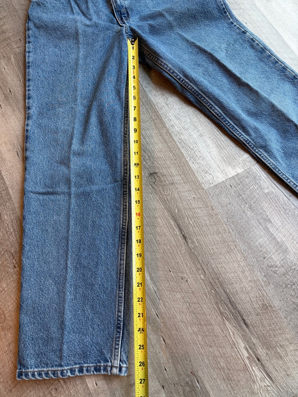 VTG Levi’s 550 Student Orange Tab Jeans 1998 - High Rise - Straight Leg - Picture 4 of 12
